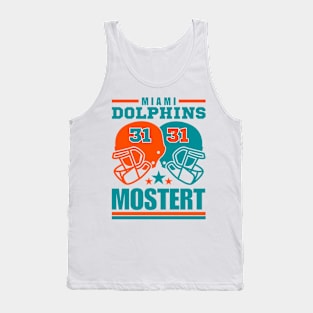 Miami Dolphins Mostert 31 American Football Retro Tank Top